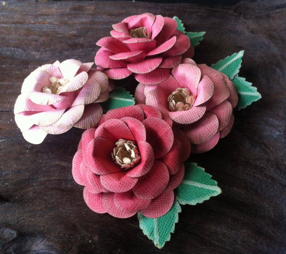 Handmade Paper Roses - Bubblegum Dreams Collection